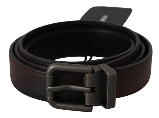 Dolce & Gabbana Elegant Leather Belt in Classic Brown - 115 cm / 46 Inches