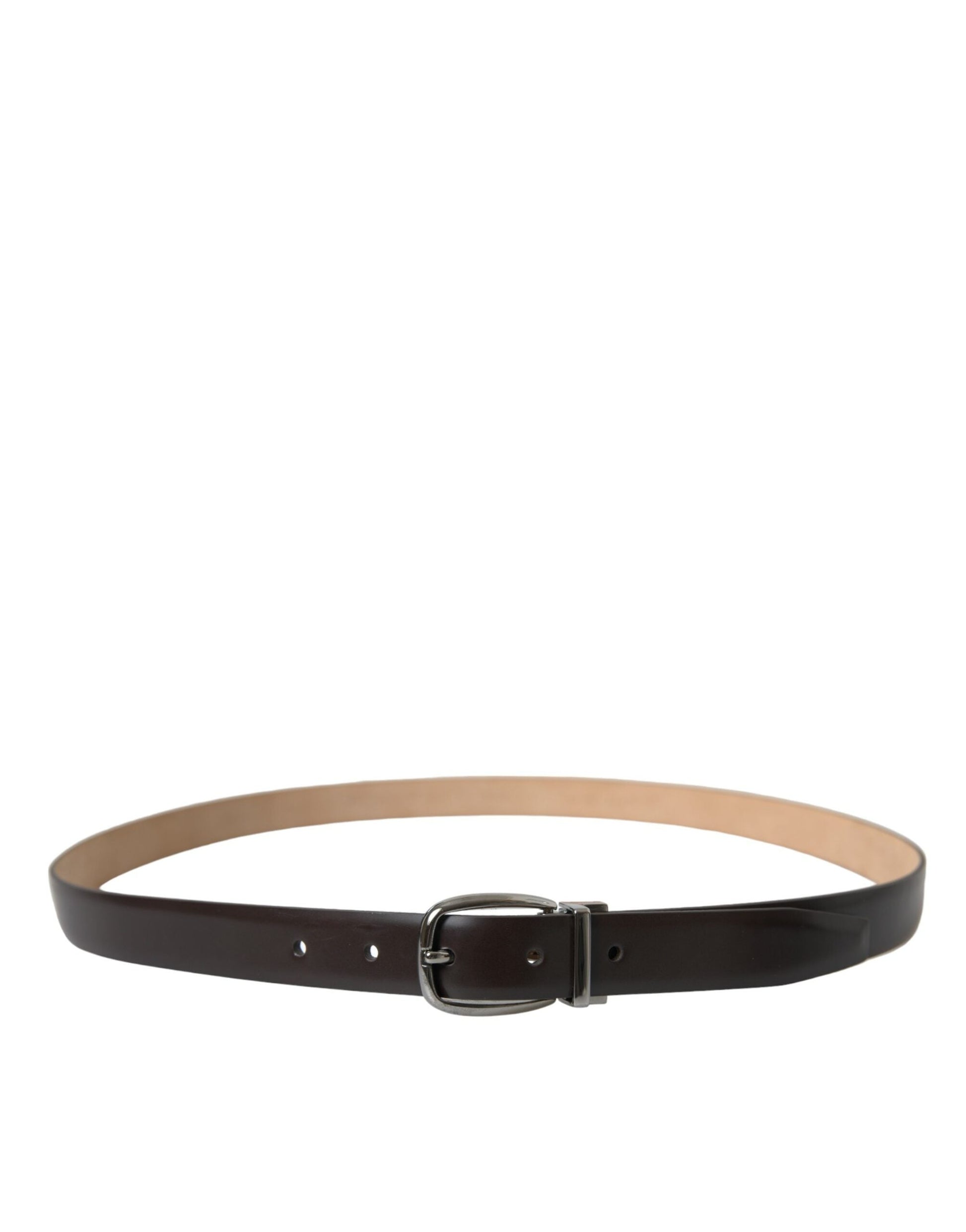 Dolce & Gabbana Elegant Leather Belt with Eye-Catching Buckle - 110 cm / 44 Inches