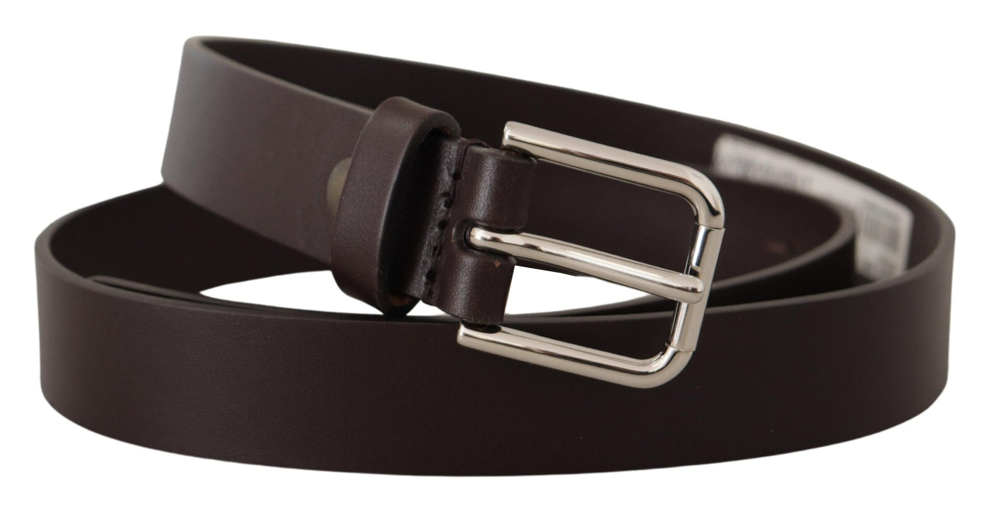 Dolce & Gabbana Elegant Leather Belt With Logo Buckle - 80 cm / 32 Inches