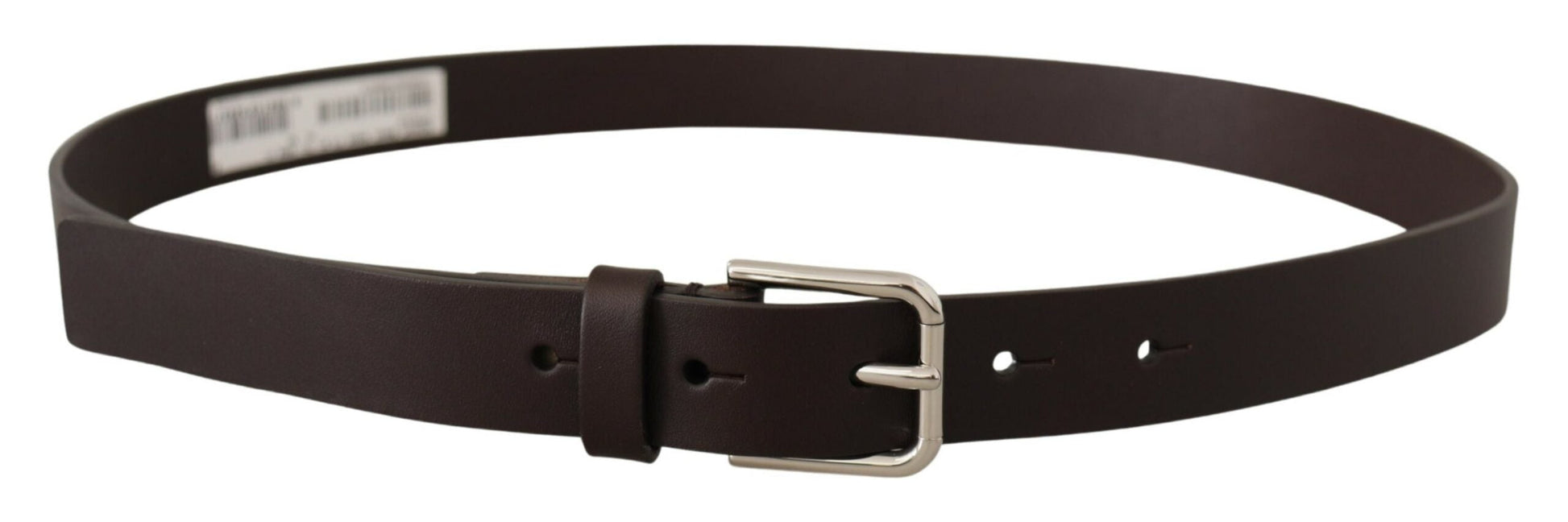 Dolce & Gabbana Elegant Leather Belt With Logo Buckle - 80 cm / 32 Inches