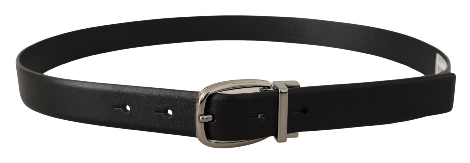 Dolce & Gabbana Elegant Leather Belt with Metal Buckle - 80 cm / 32 Inches