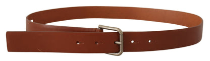 Dolce & Gabbana Elegant Leather Belt with Metal Buckle - 90 cm / 36 Inches