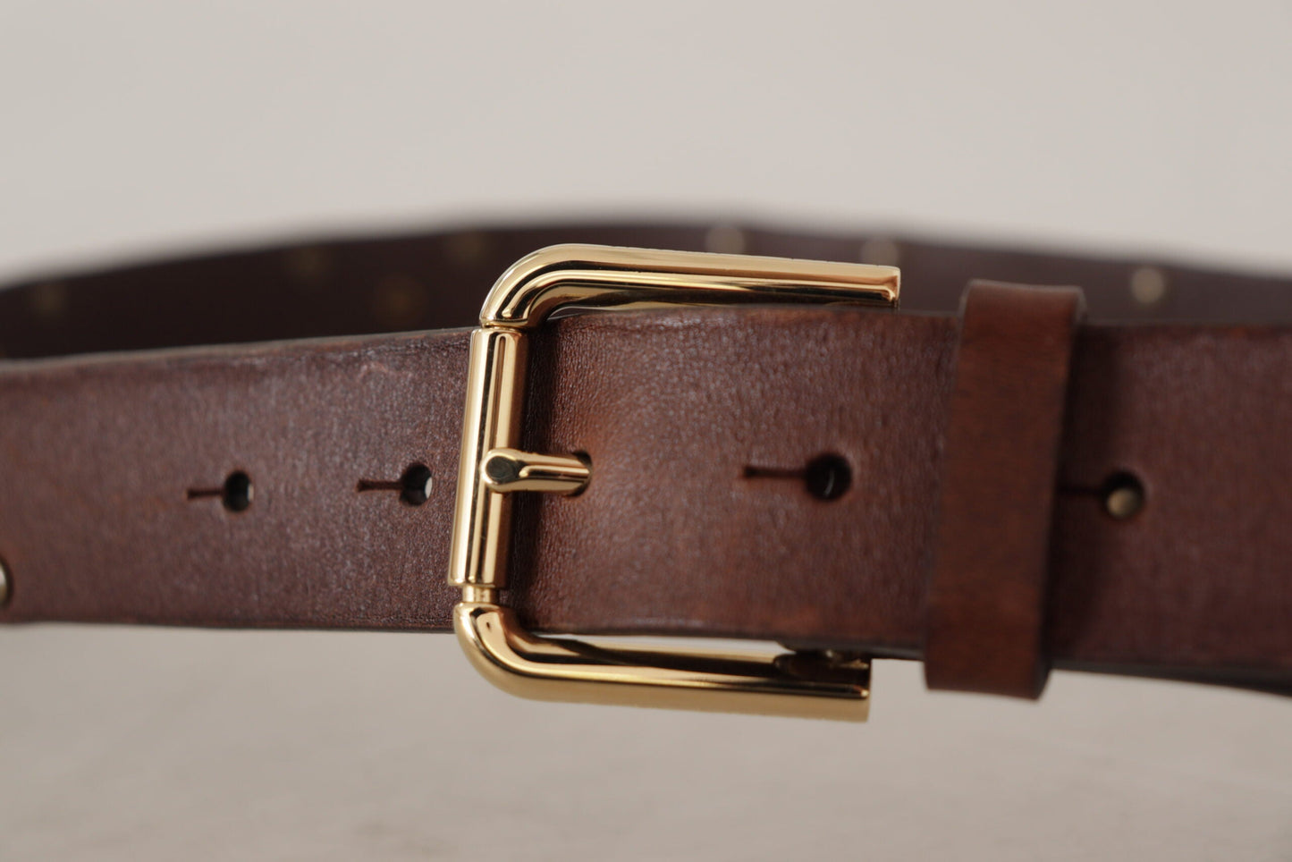 Dolce & Gabbana Elegant Leather Belt with Metal Buckle - 90 cm / 36 Inches