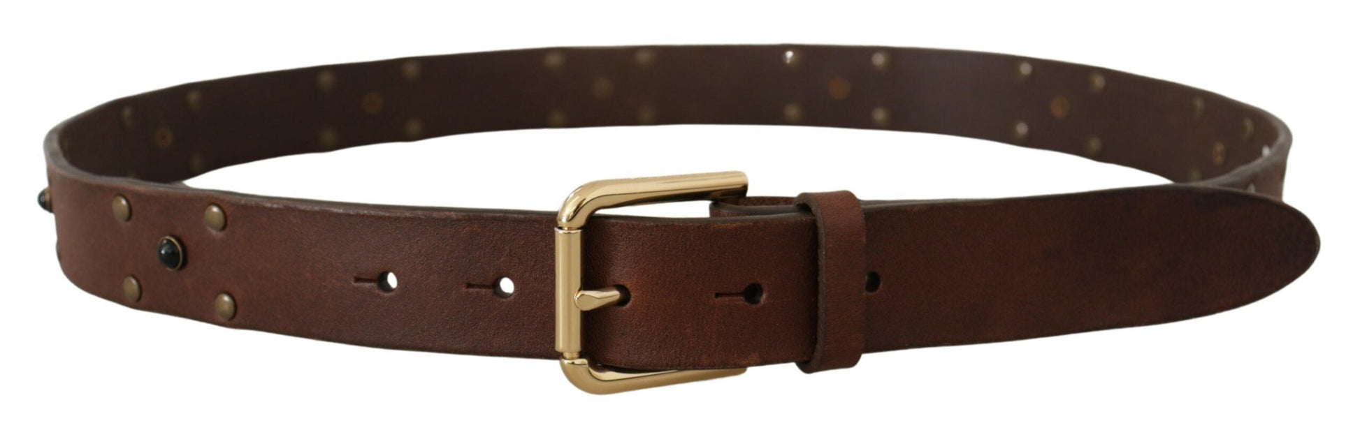 Dolce & Gabbana Elegant Leather Belt with Metal Buckle - 90 cm / 36 Inches