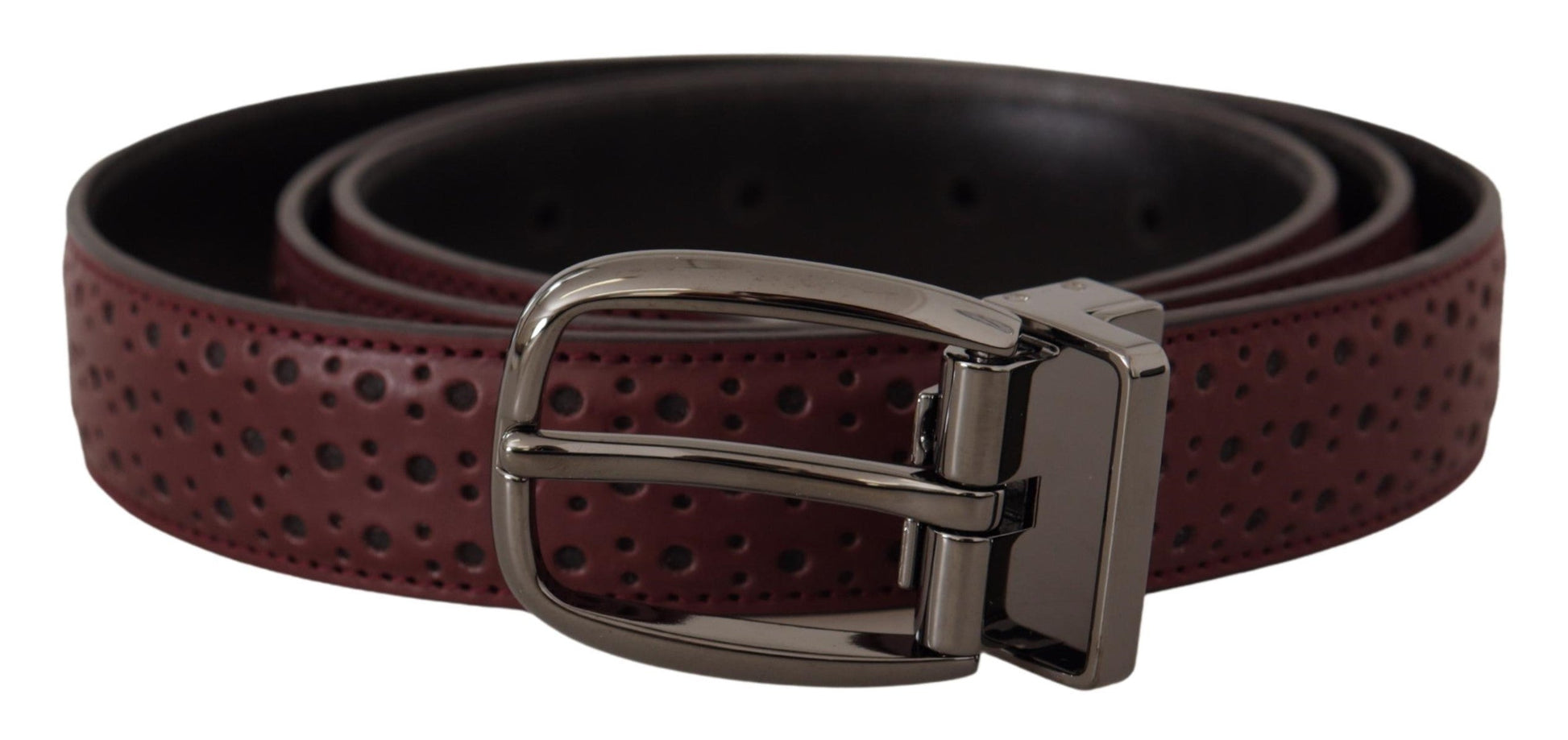 Dolce & Gabbana Elegant Leather Belt with Metal Buckle - 95 cm / 38 Inches