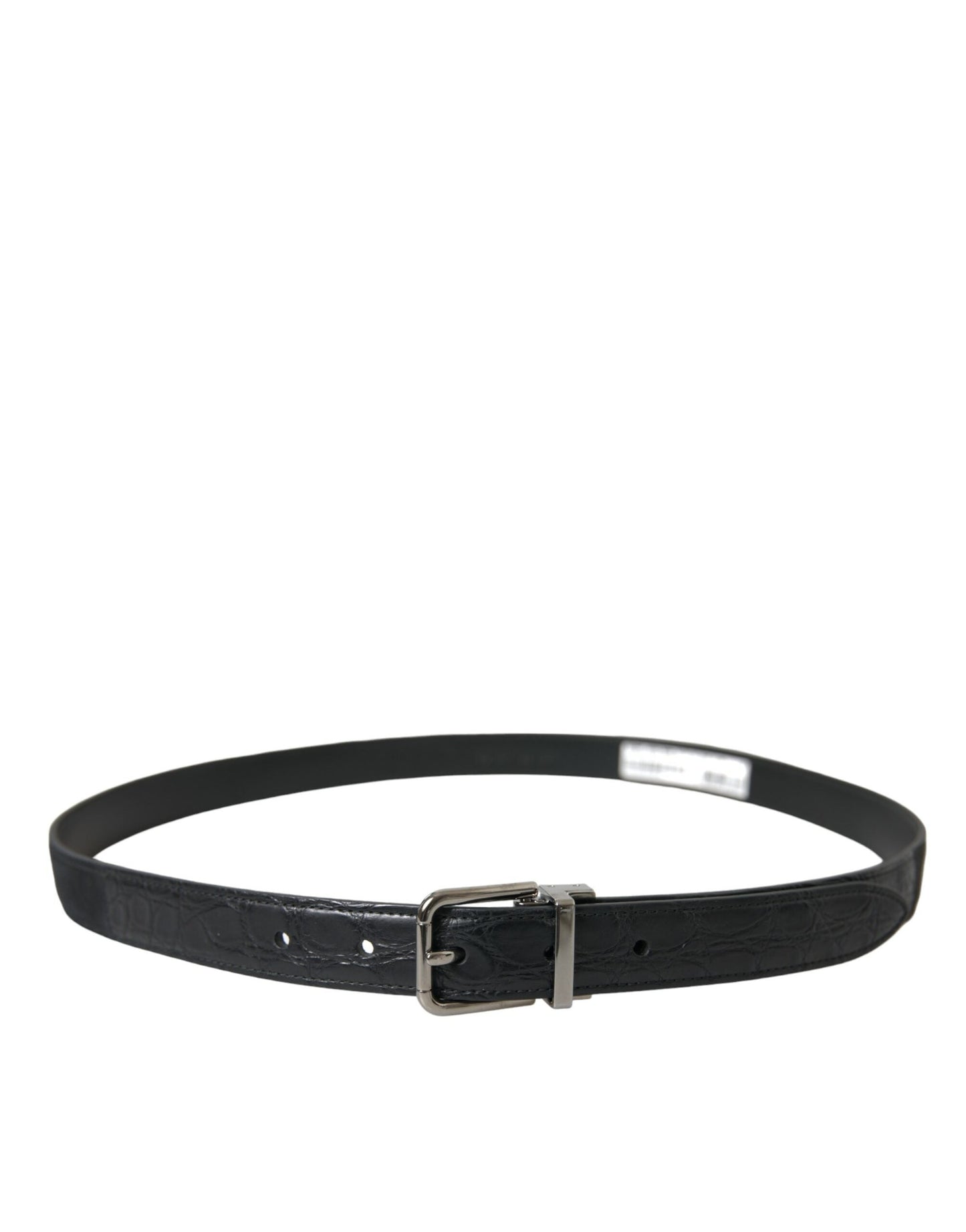 Dolce & Gabbana Elegant Leather Belt with Metal Buckle - 95 cm / 38 Inches