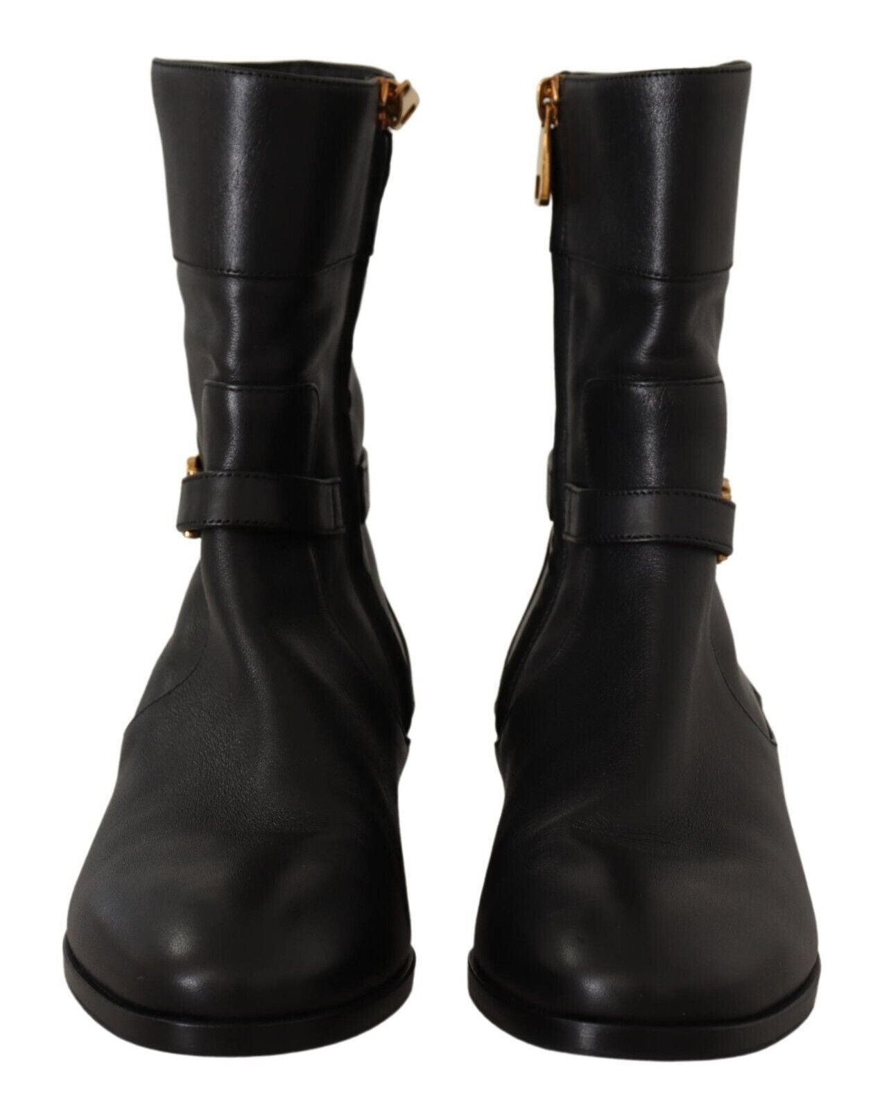 Dolce & Gabbana Elegant Leather Biker Boots - EU36/US5.5