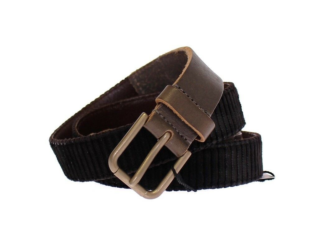 Dolce & Gabbana Elegant Leather-Cotton Fusion Men’s Belt - 95 cm / 38 Inches