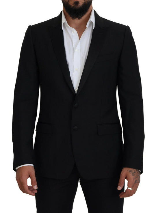 Dolce & Gabbana Elegant Martini Black Formal Blazer - IT50 | L