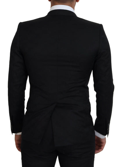 Dolce & Gabbana Elegant Martini Style Black Formal Blazer - IT44 | XS