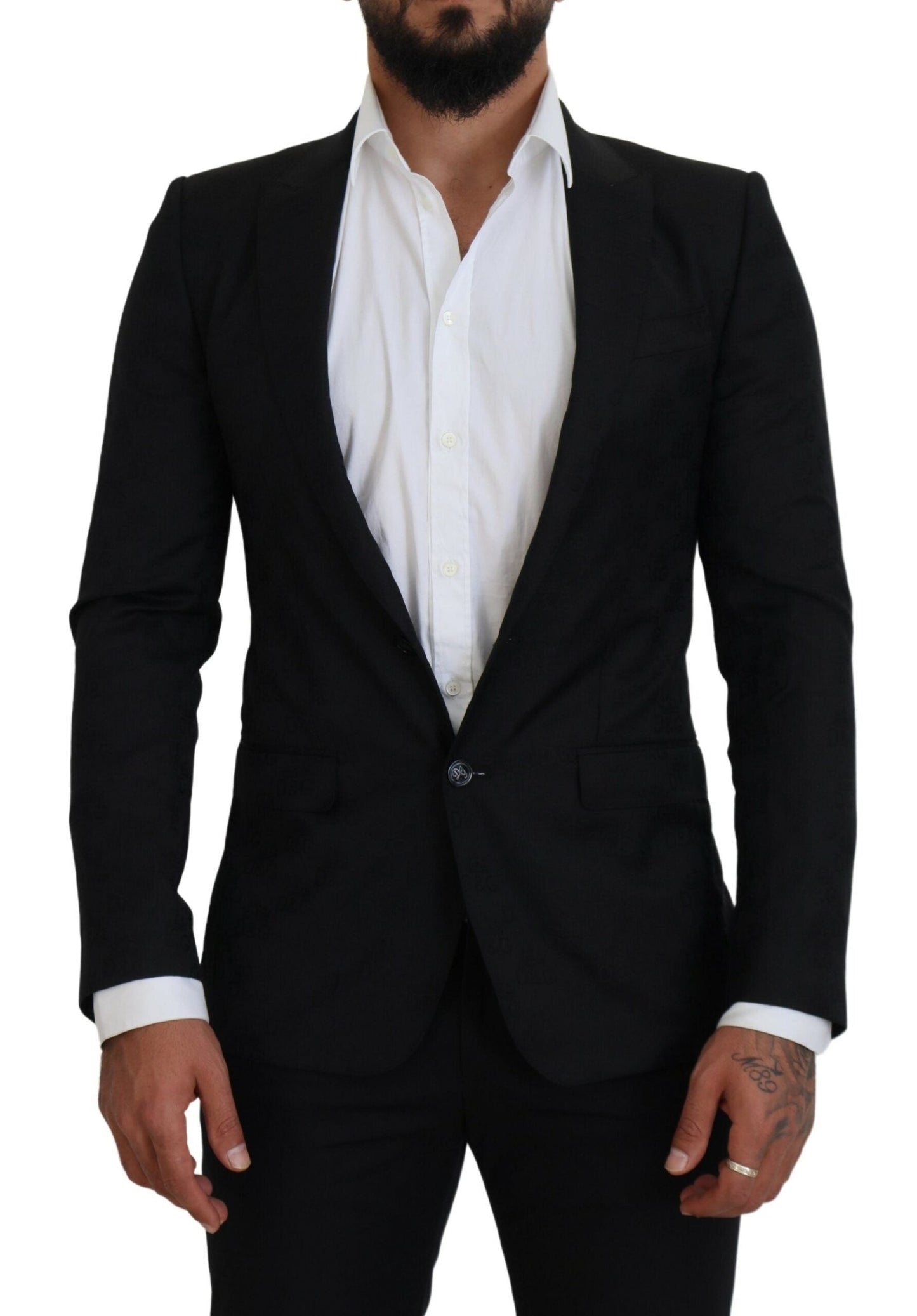 Dolce & Gabbana Elegant Martini Style Black Formal Blazer - IT44 | XS