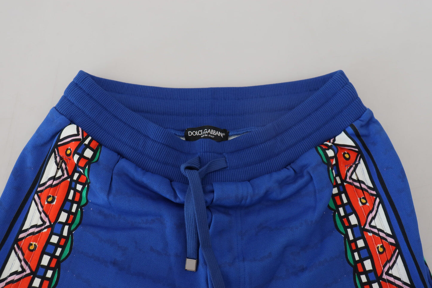 Dolce & Gabbana Elegant Multicolor Printed Cotton Shorts - IT44 | XS