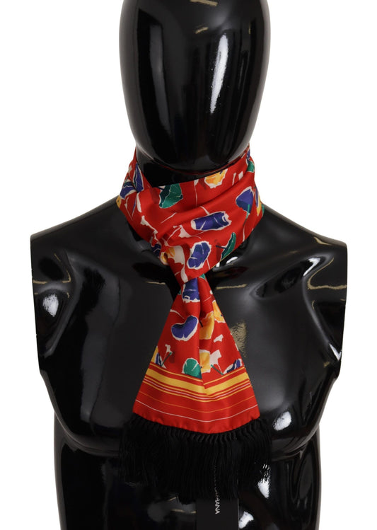 Dolce & Gabbana Elegant Multicolor Silk Men’s Scarf