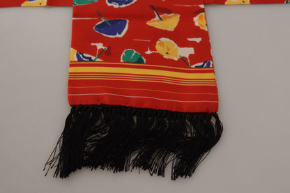 Dolce & Gabbana Elegant Multicolor Silk Men’s Scarf