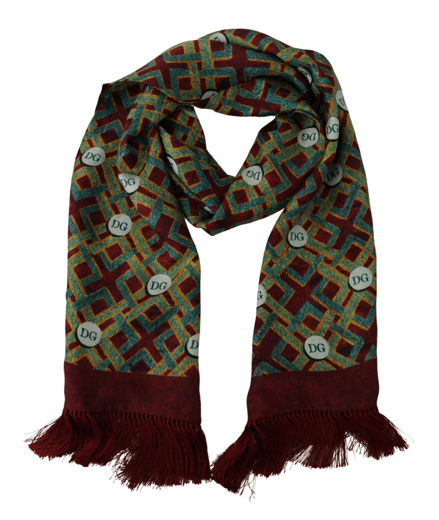 Dolce & Gabbana Elegant Multicolor Silk Men’s Scarf Wrap