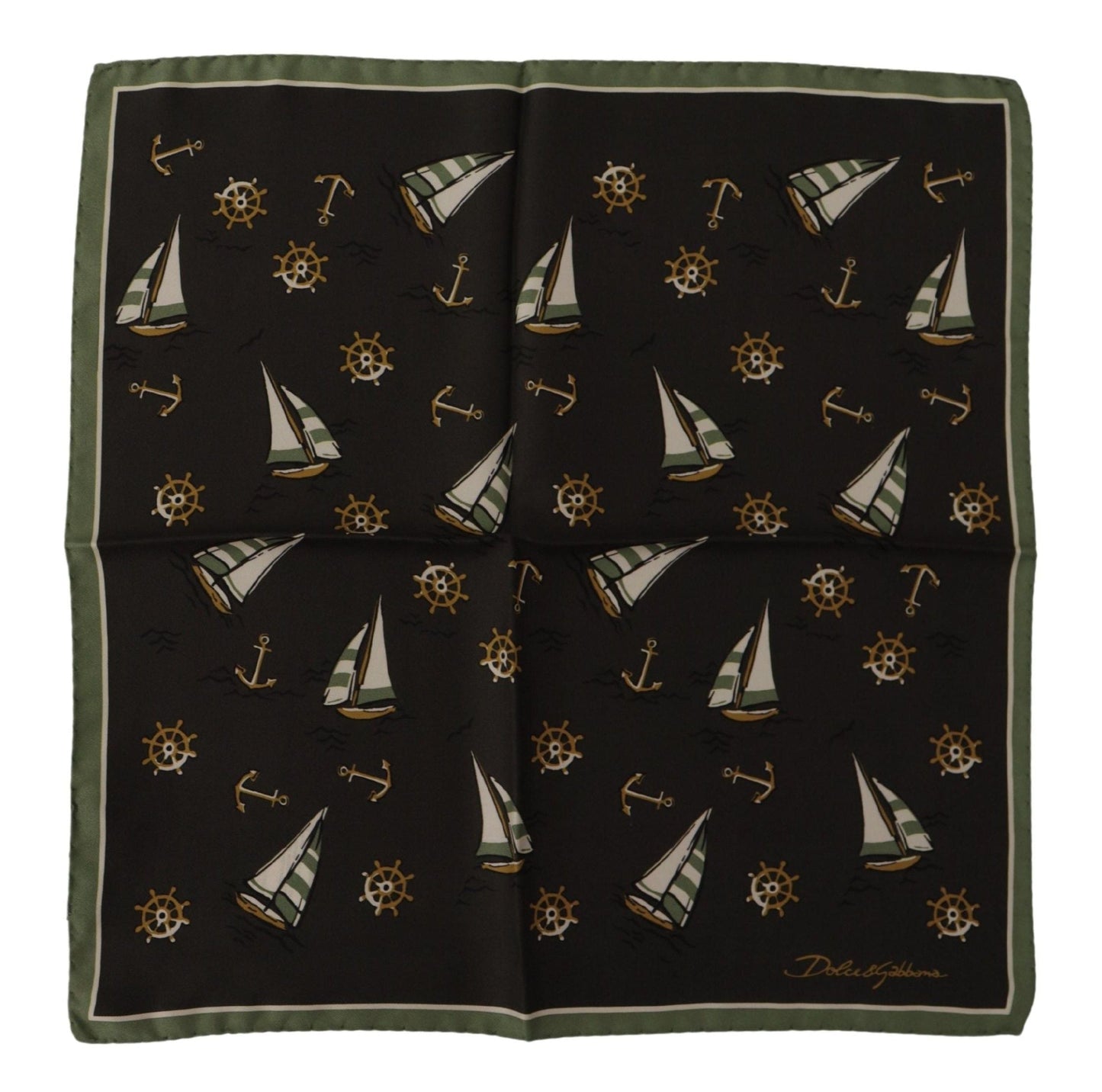 Dolce & Gabbana Elegant Multicolor Silk Men’s Square Scarf