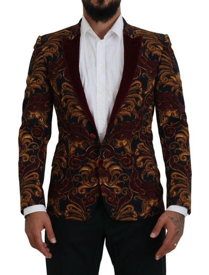 Dolce & Gabbana Elegant Multicolor Wool Blend Blazer - IT46 | S