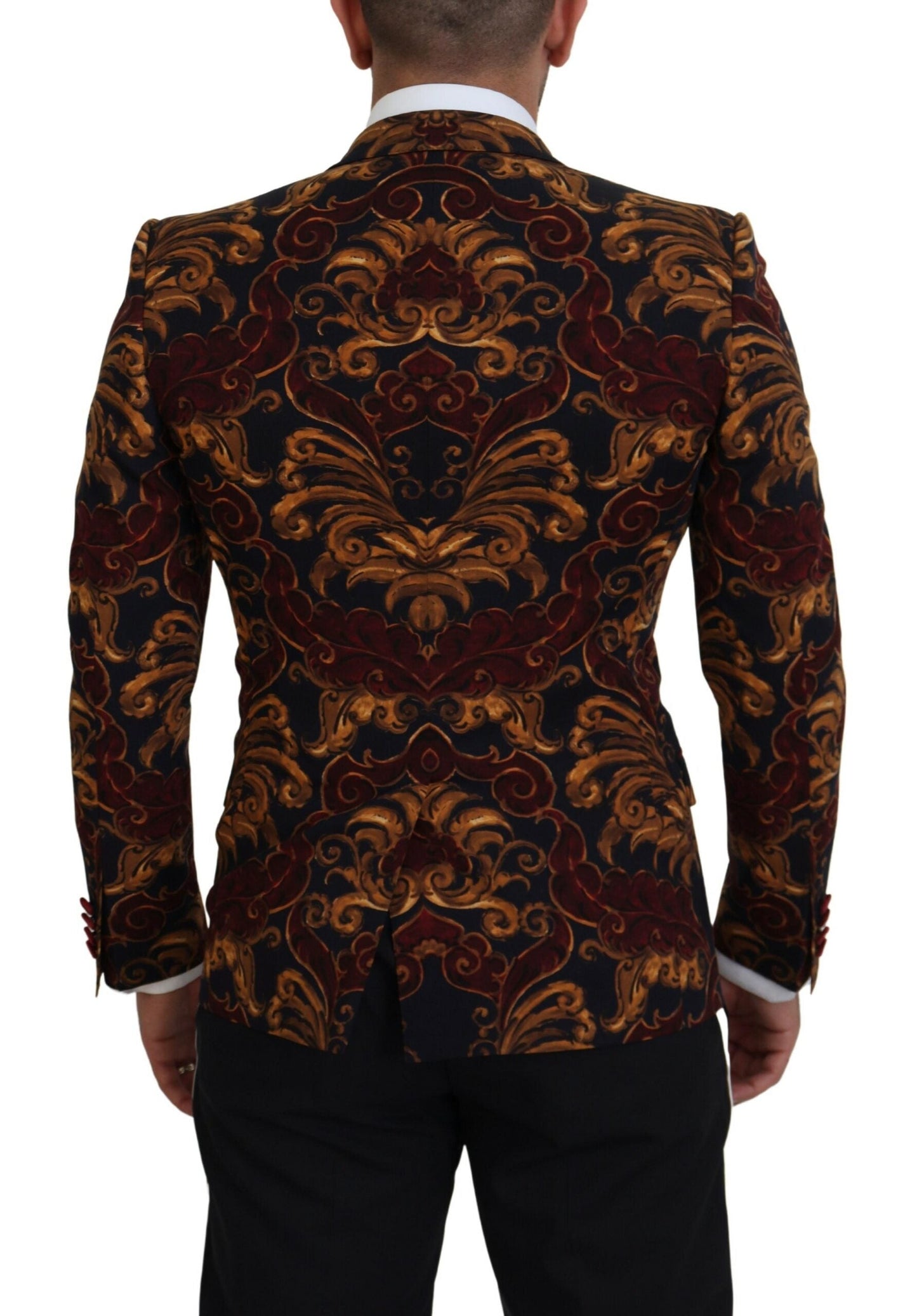 Dolce & Gabbana Elegant Multicolor Wool Blend Blazer - IT46 | S