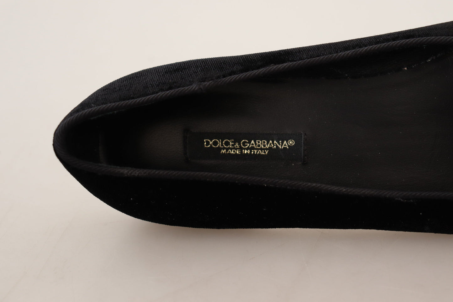 Dolce & Gabbana Elegant Patent Leather Flat Shoes - EU35/US4.5