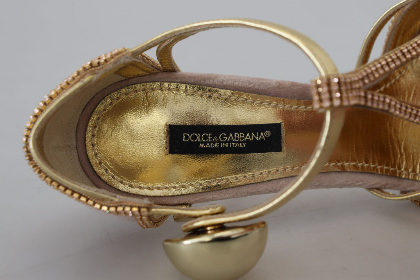 Dolce & Gabbana Elegant Pink Crystal Pumps with High Heels - EU36/US5.5