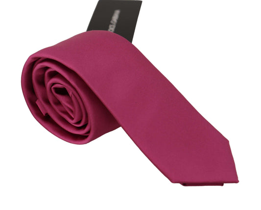 Dolce & Gabbana Elegant Pink Silk Bow Tie for the Dapper Gentleman