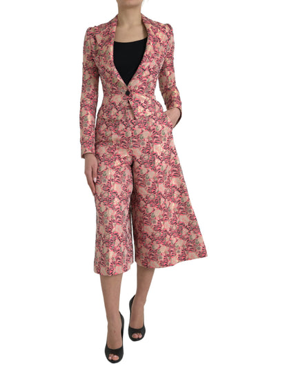 Dolce & Gabbana Elegant Pink Slim Fit Two-Piece Suit - IT40|S