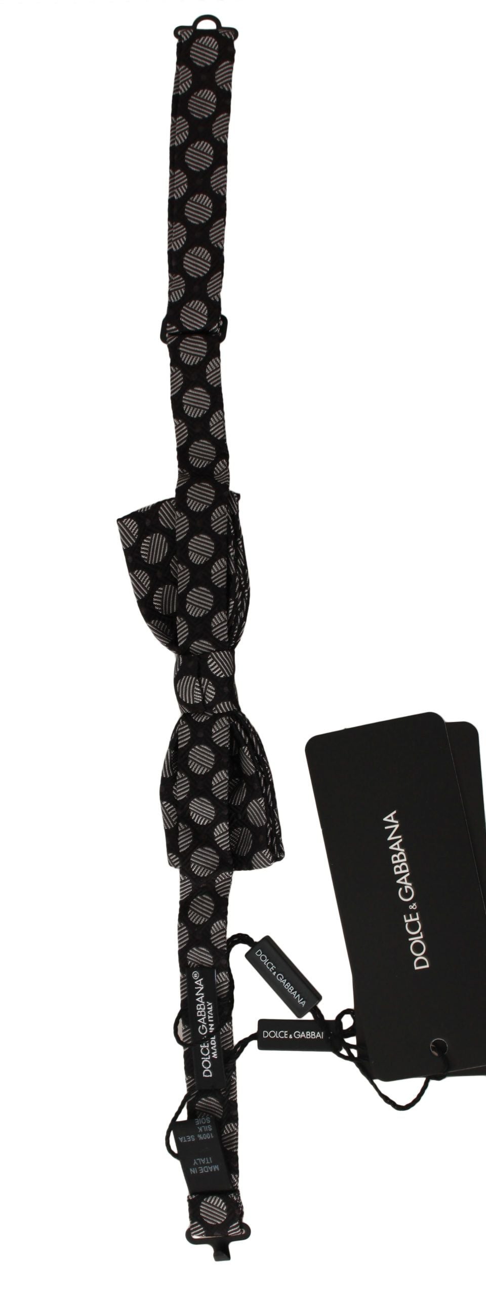 Dolce & Gabbana Elegant Polka Dot Silk Bow Tie