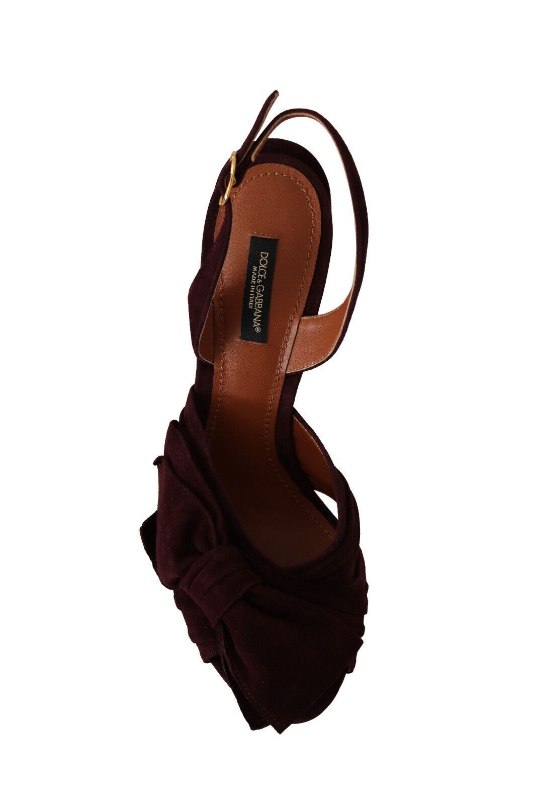 Dolce & Gabbana Elegant Purple Suede Heels Sandals - EU39/US8.5