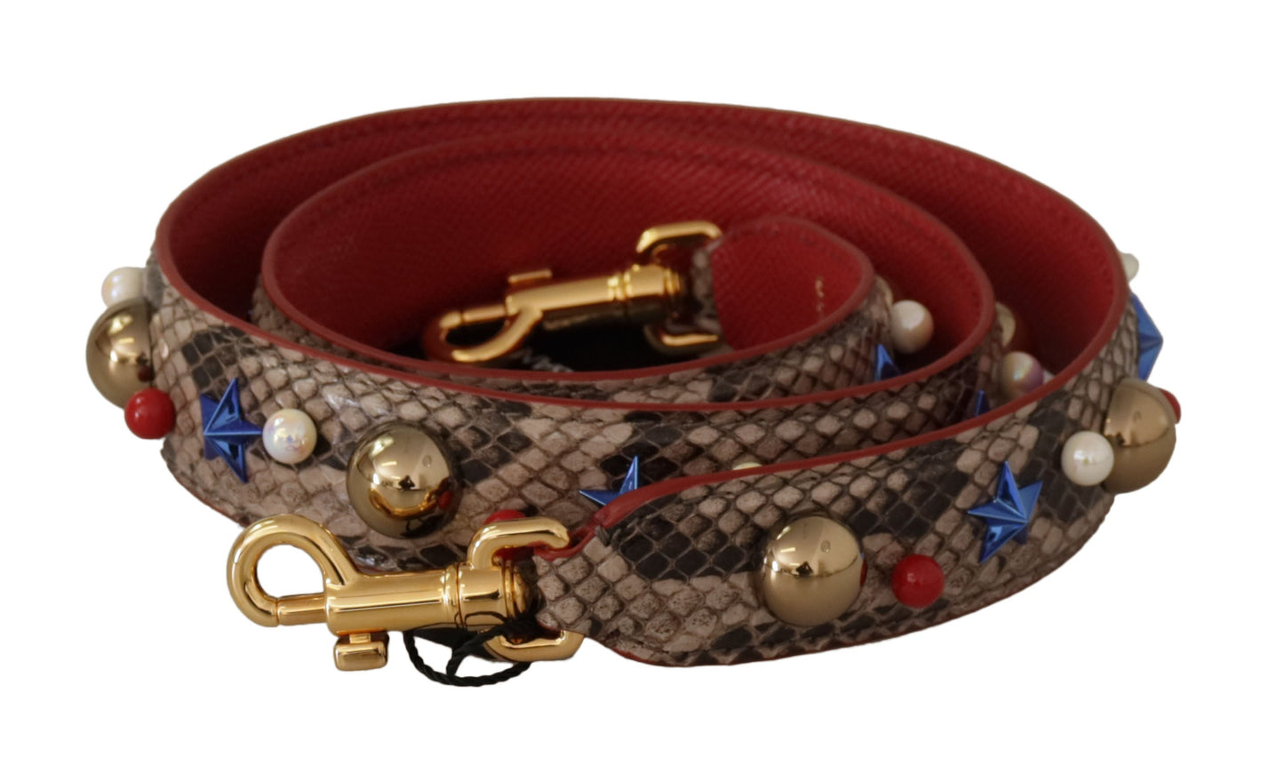 Dolce & Gabbana Elegant Python Leather Shoulder Strap