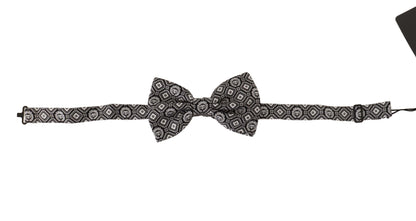 Dolce & Gabbana Elegant Silk Black Bow Tie