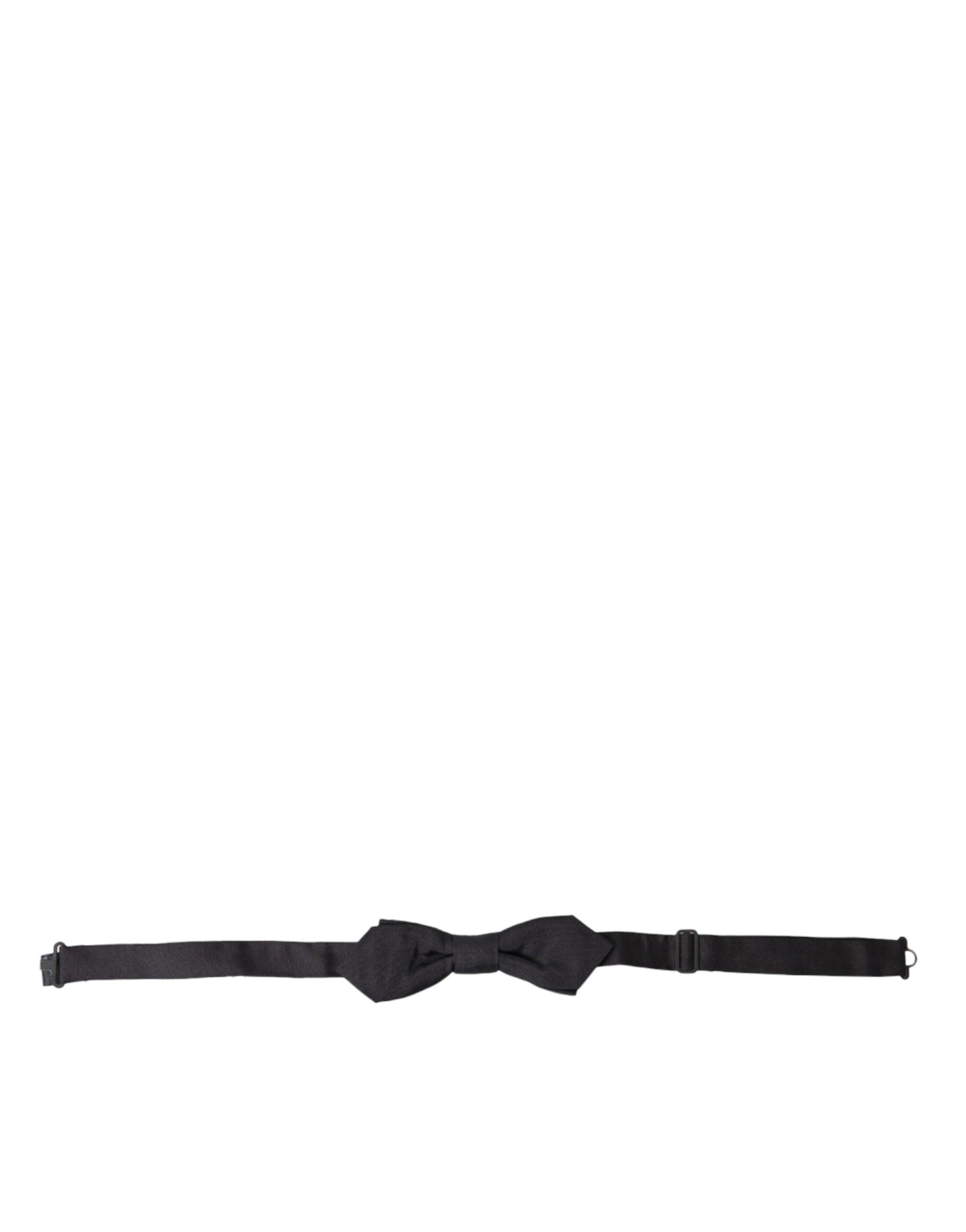 Dolce & Gabbana Elegant Silk Black Bow Tie