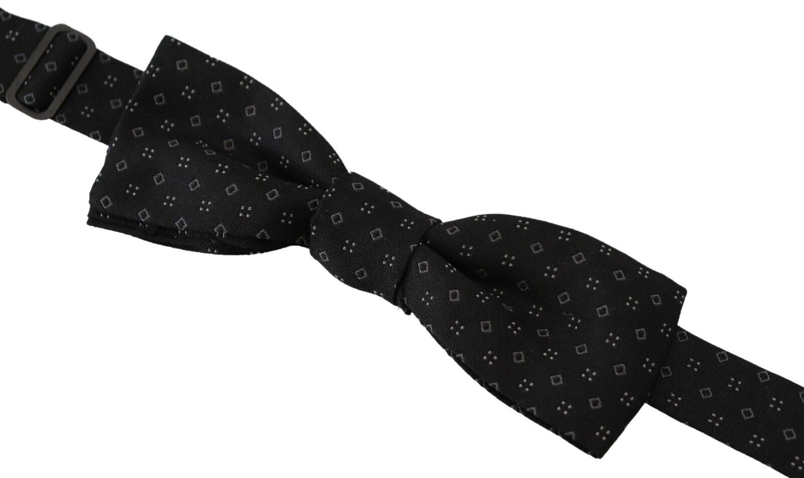 Dolce & Gabbana Elegant Silk Black Bow Tie for