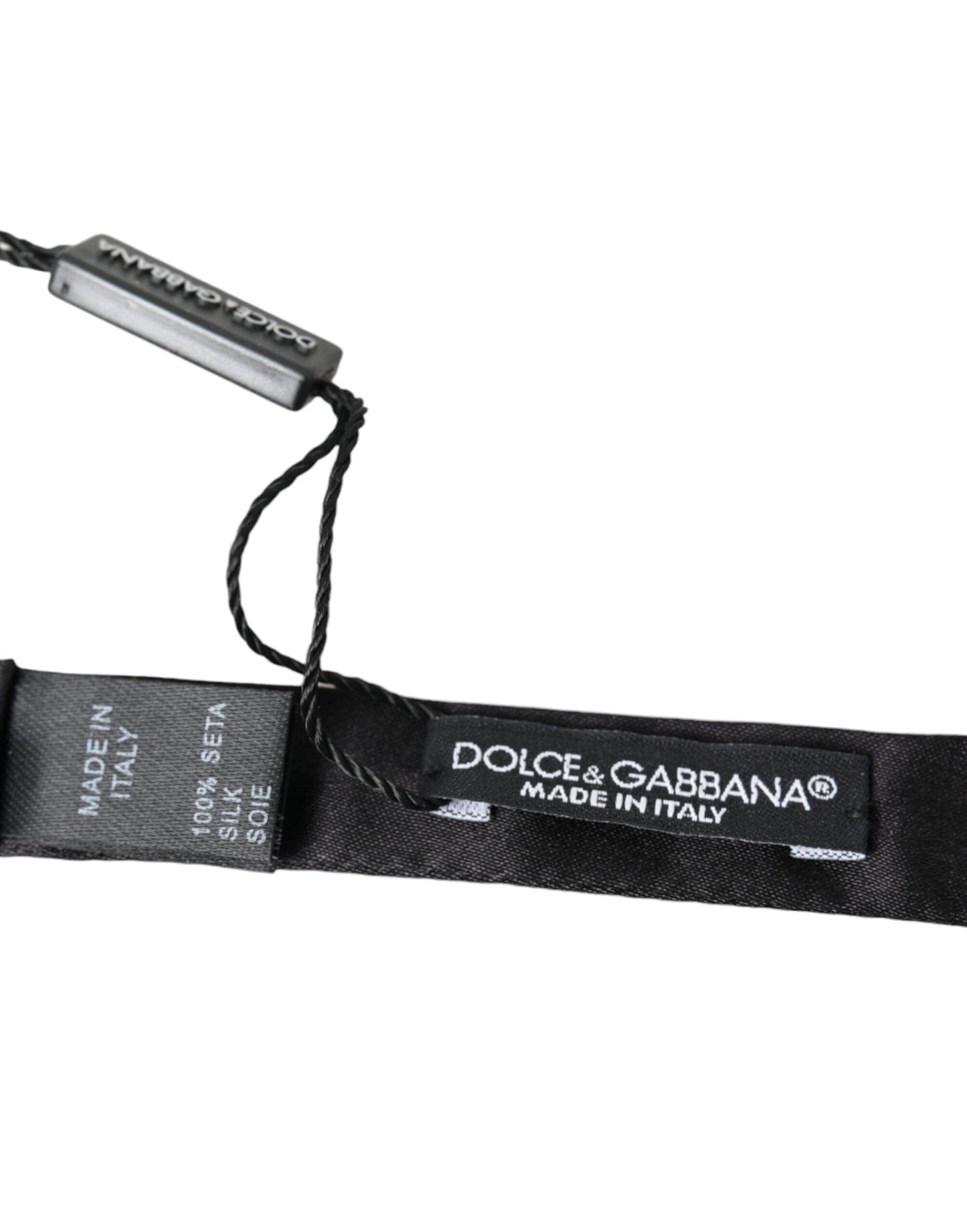 Dolce & Gabbana Elegant Silk Black Bow Tie for Gentleman