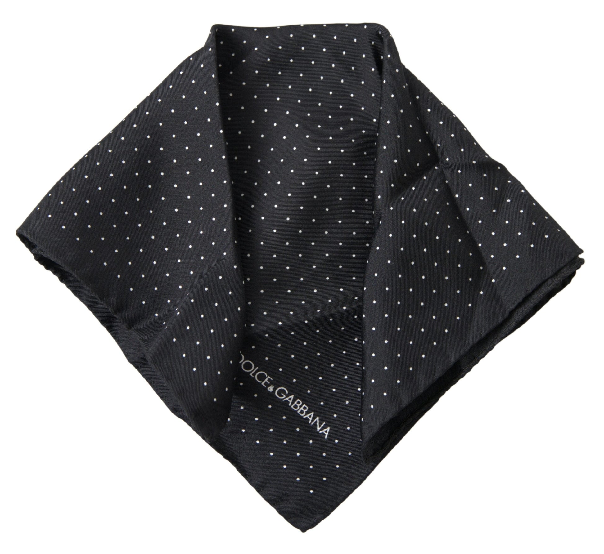 Dolce & Gabbana Elegant Silk Black Men’s Square Scarf