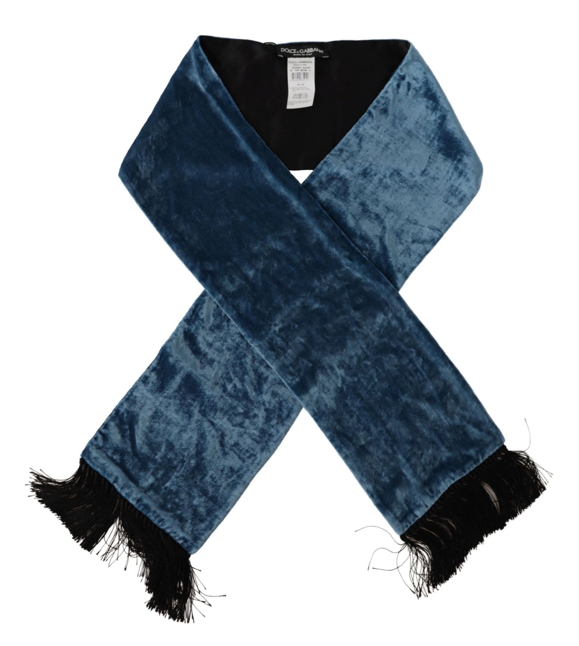 Dolce & Gabbana Elegant Silk Men’s Scarf in Regal Blue