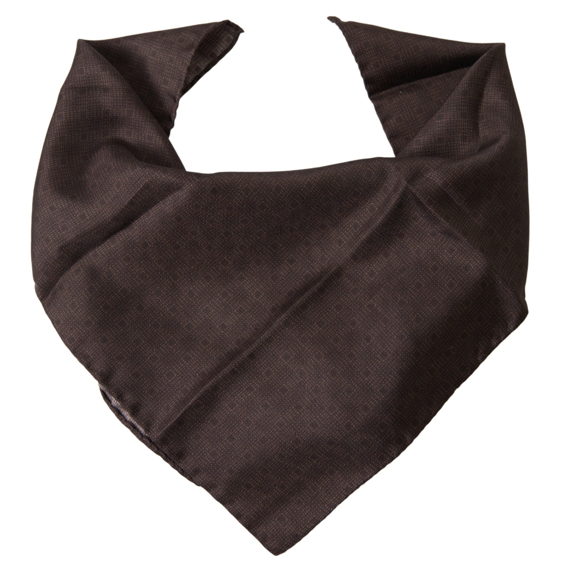 Dolce & Gabbana Elegant Silk Men’s Square Scarf in Rich Brown