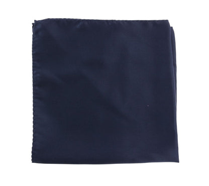 Dolce & Gabbana Elegant Silk Pocket Square in Lustrous Blue