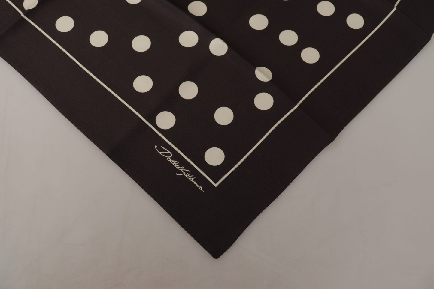 Dolce & Gabbana Elegant Silk Polka Dot Men’s Scarf