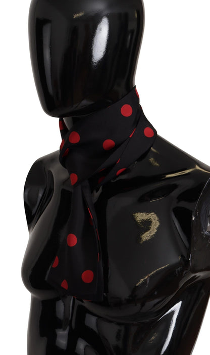 Dolce & Gabbana Elegant Silk Polka Dot Men’s Scarf