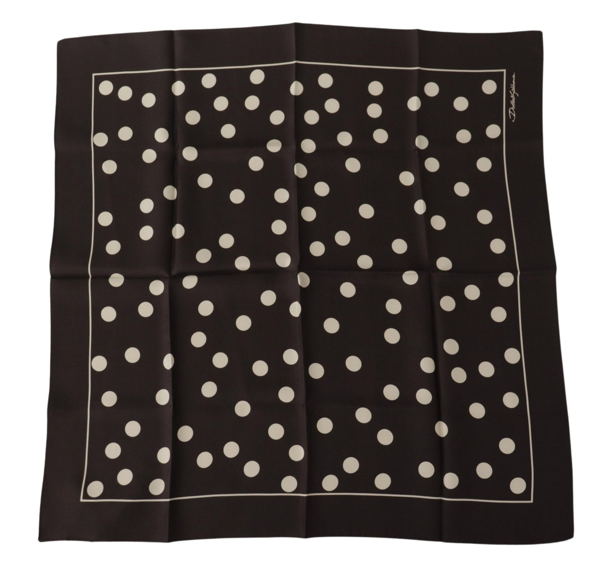 Dolce & Gabbana Elegant Silk Polka Dot Men’s Scarf