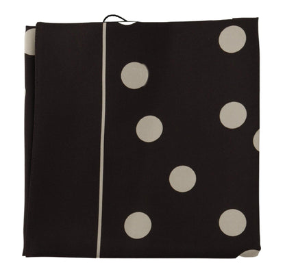 Dolce & Gabbana Elegant Silk Polka Dot Men’s Scarf