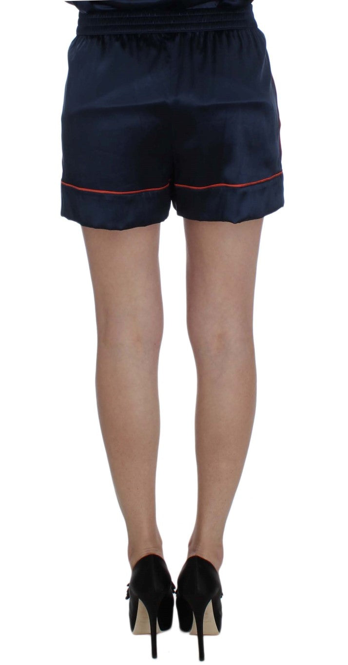 Dolce & Gabbana Elegant Silk Stretch Mini Shorts - IT1 | XS