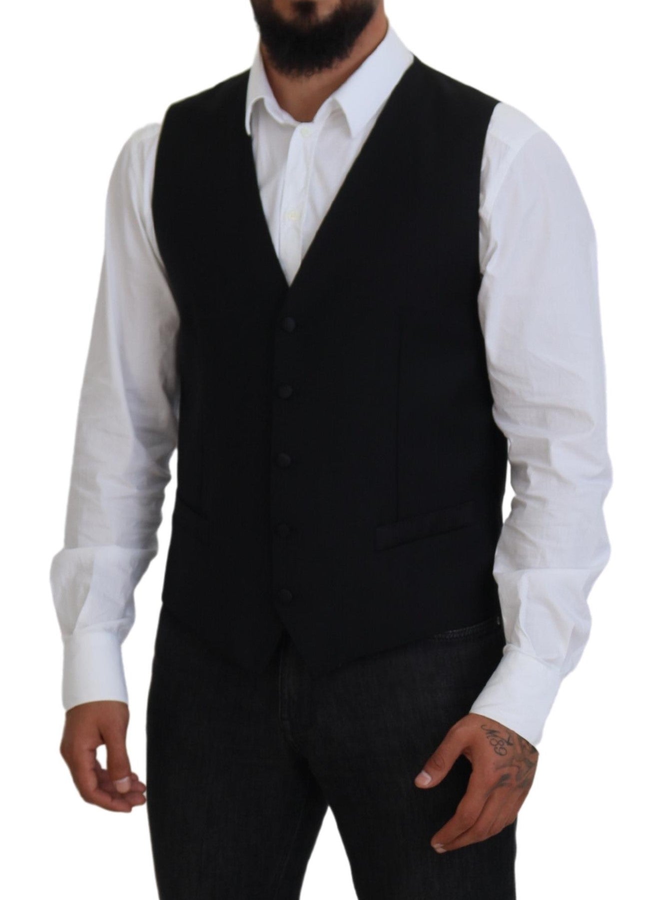 Dolce & Gabbana Elegant Single Breasted Formal Vest - IT52 | L