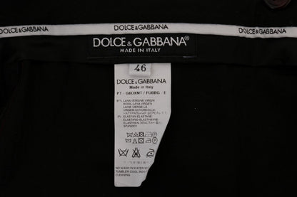 Dolce & Gabbana Elegant Slim Fit Formal Trousers in Purple - IT44 | XS