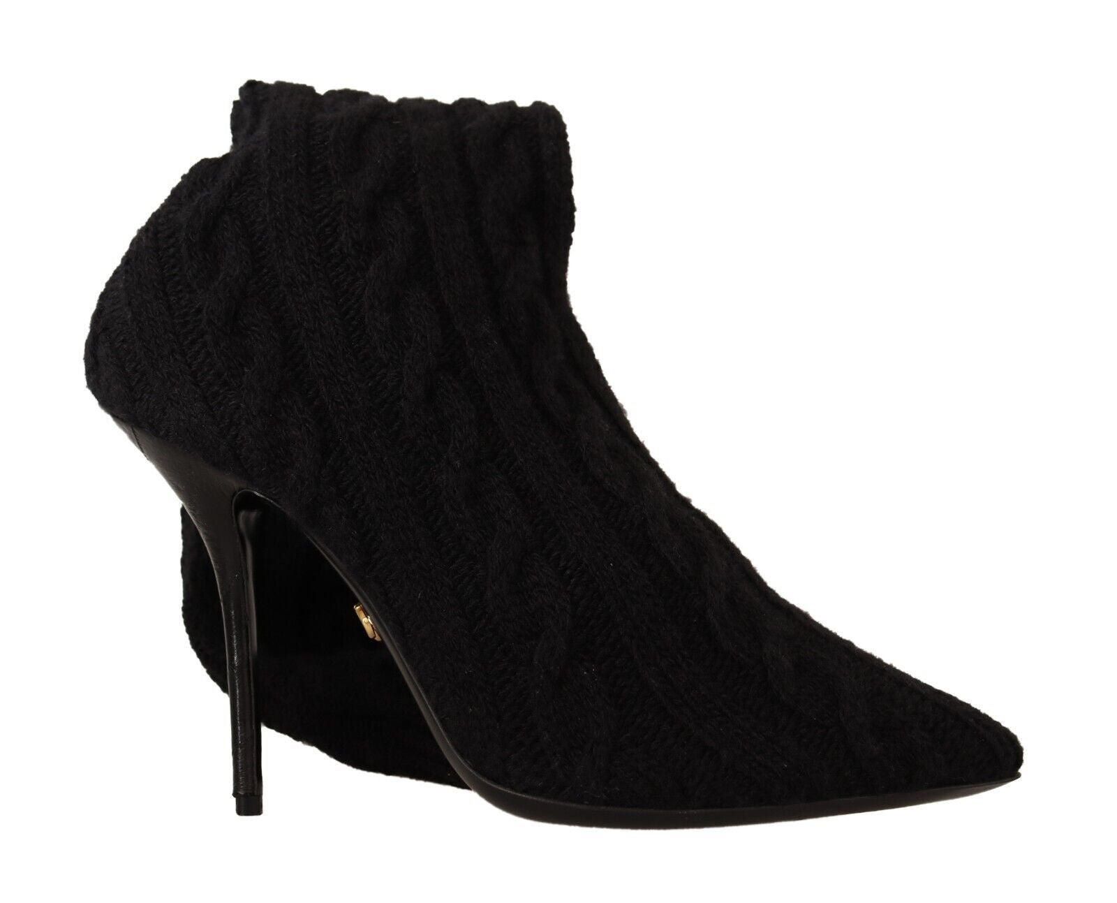 Dolce & Gabbana Elegant Stretch Sock Boots in Black - EU38/US7.5