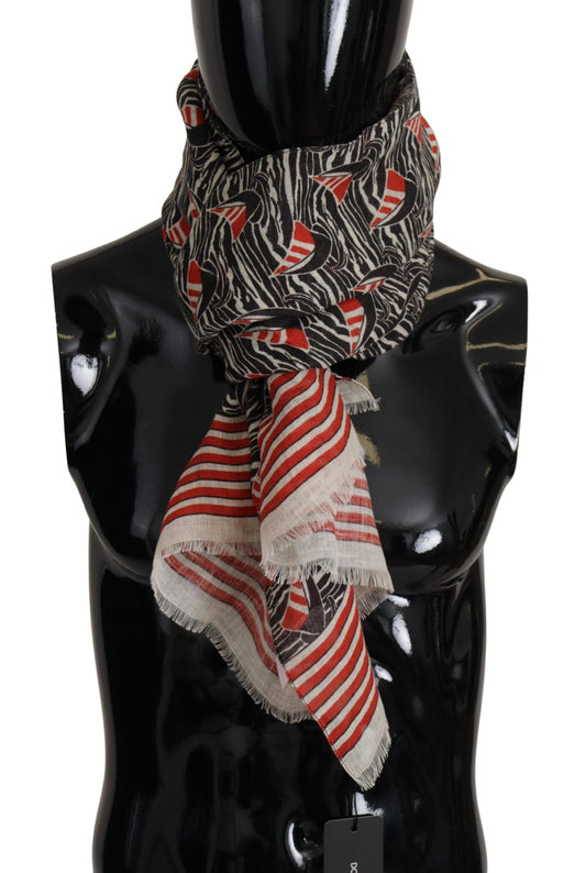 Dolce & Gabbana Elegant Striped Linen Men’s Scarf