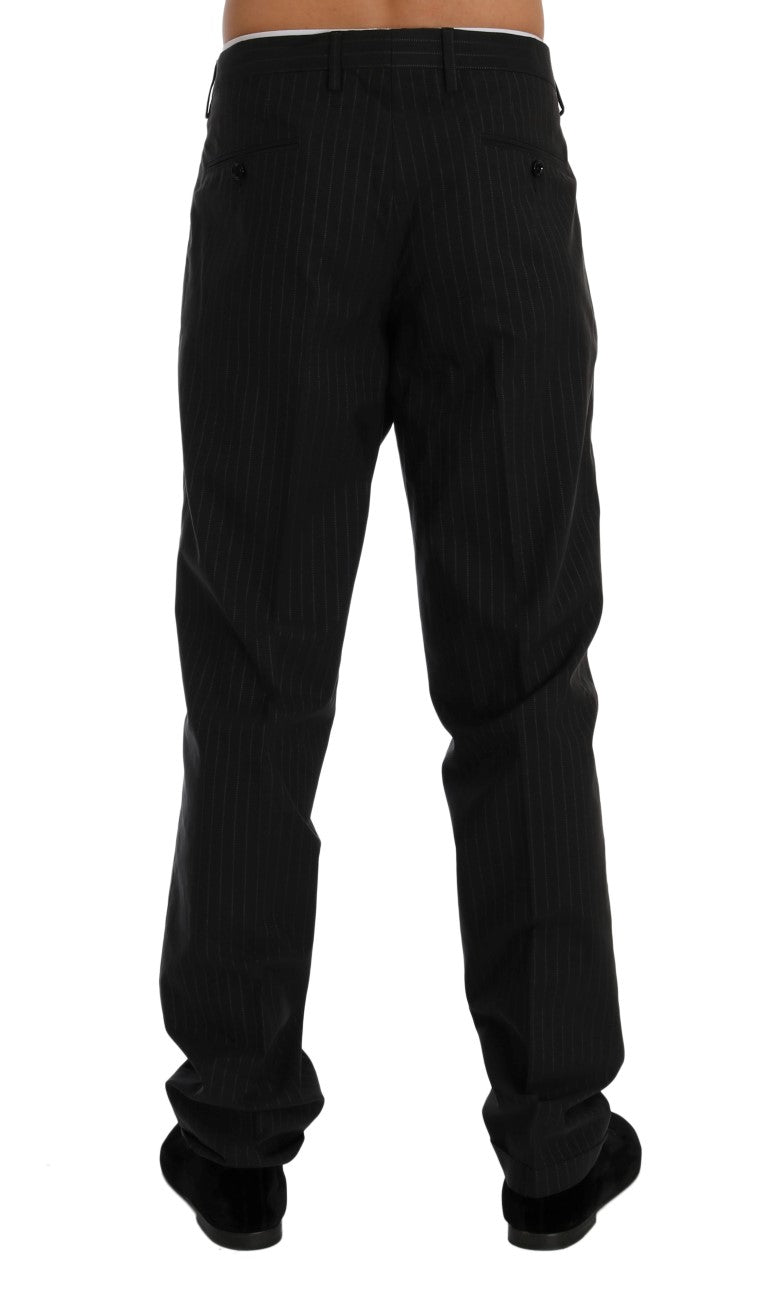 Dolce & Gabbana Elegant Striped Straight Fit Dress Trousers - IT52 | XL