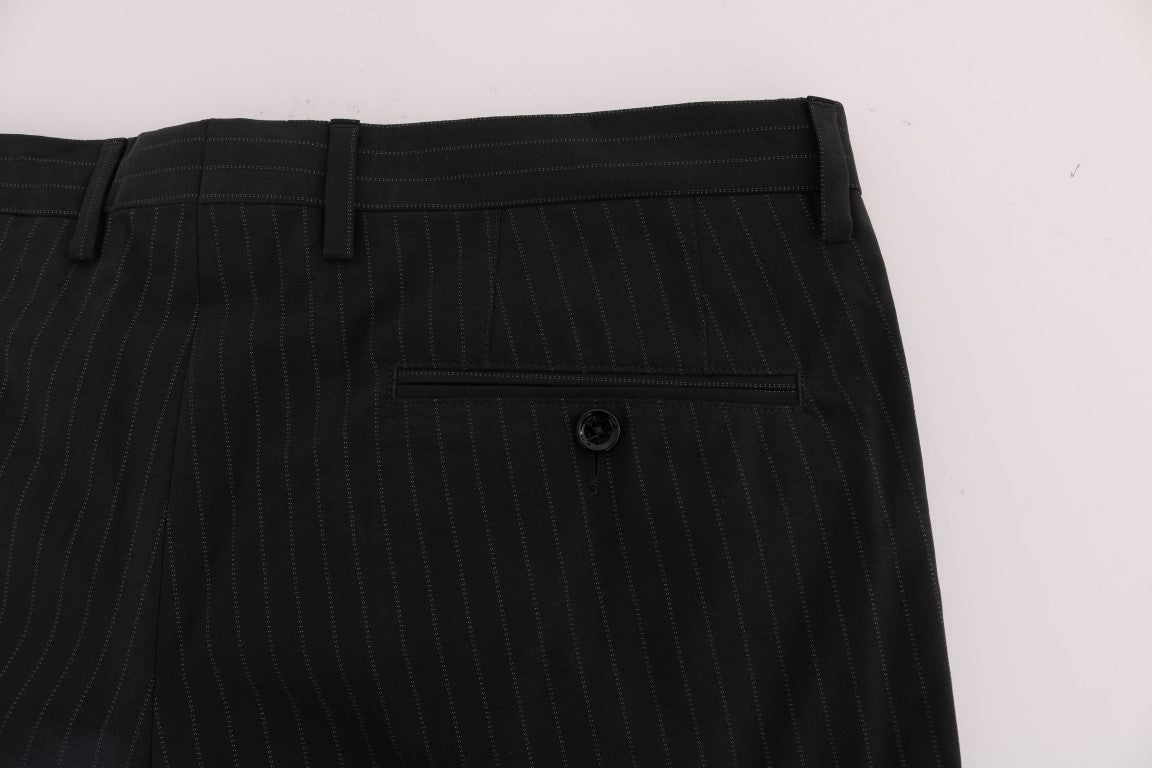 Dolce & Gabbana Elegant Striped Straight Fit Dress Trousers - IT52 | XL