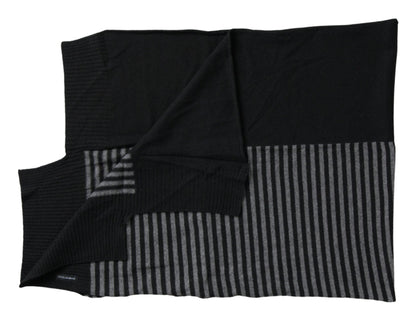 Dolce & Gabbana Elegant Striped Wool Blend Men’s Scarf