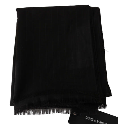 Dolce & Gabbana Elegant Striped Wool Men’s Scarf